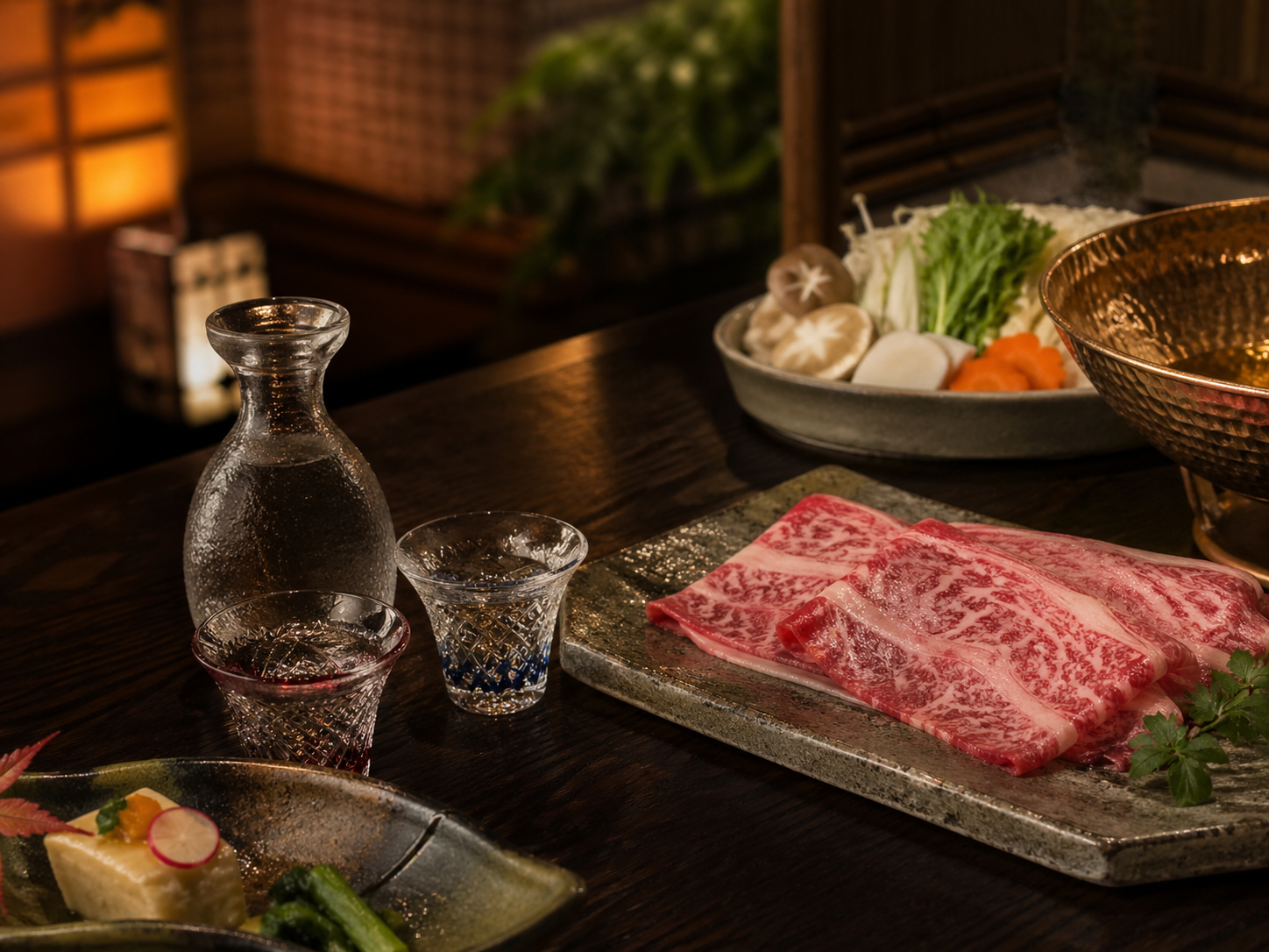 食後まで余韻を残す設え