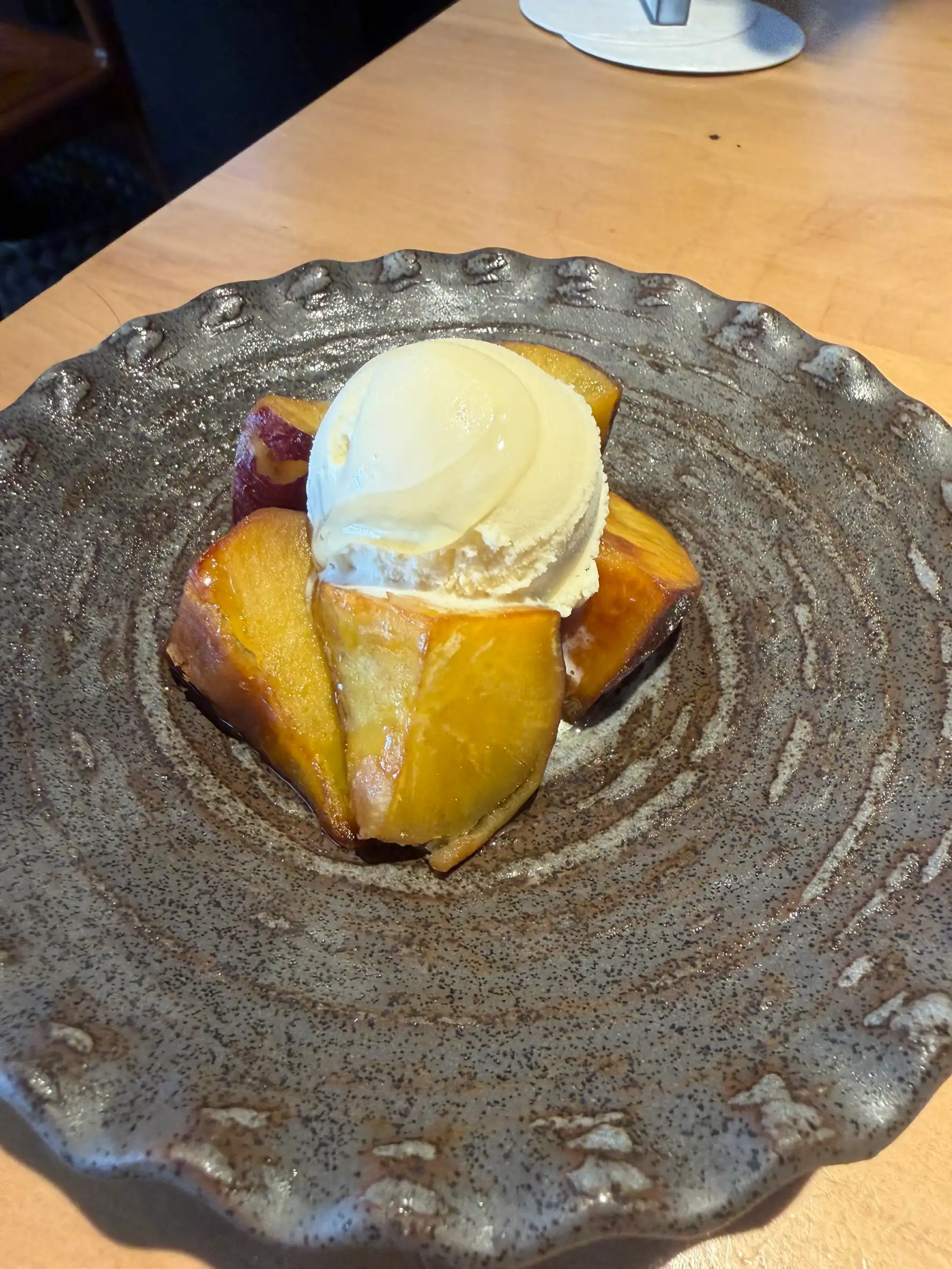 さつまいもバターとバニラアイス