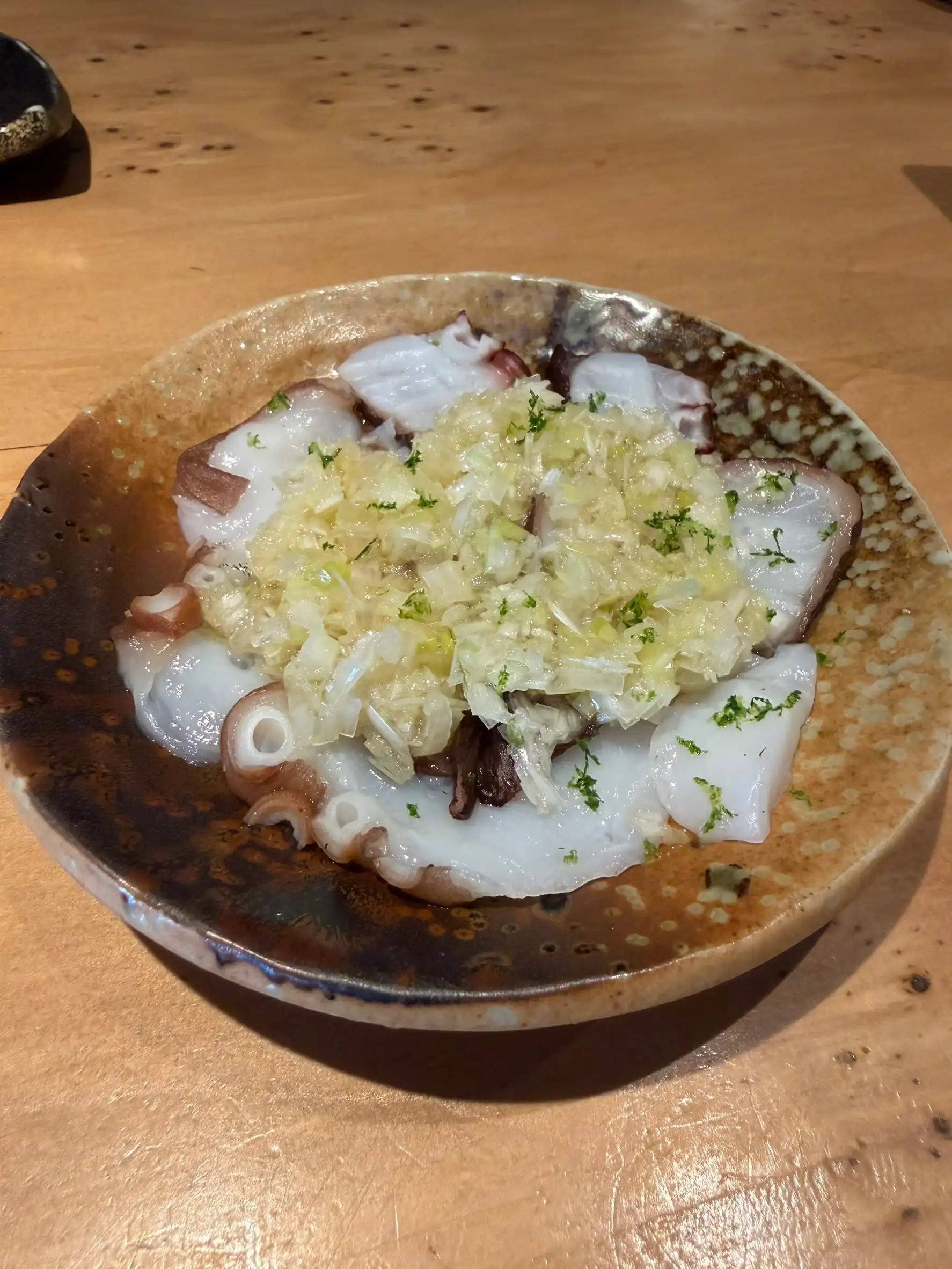 タコのネギ塩胡麻油