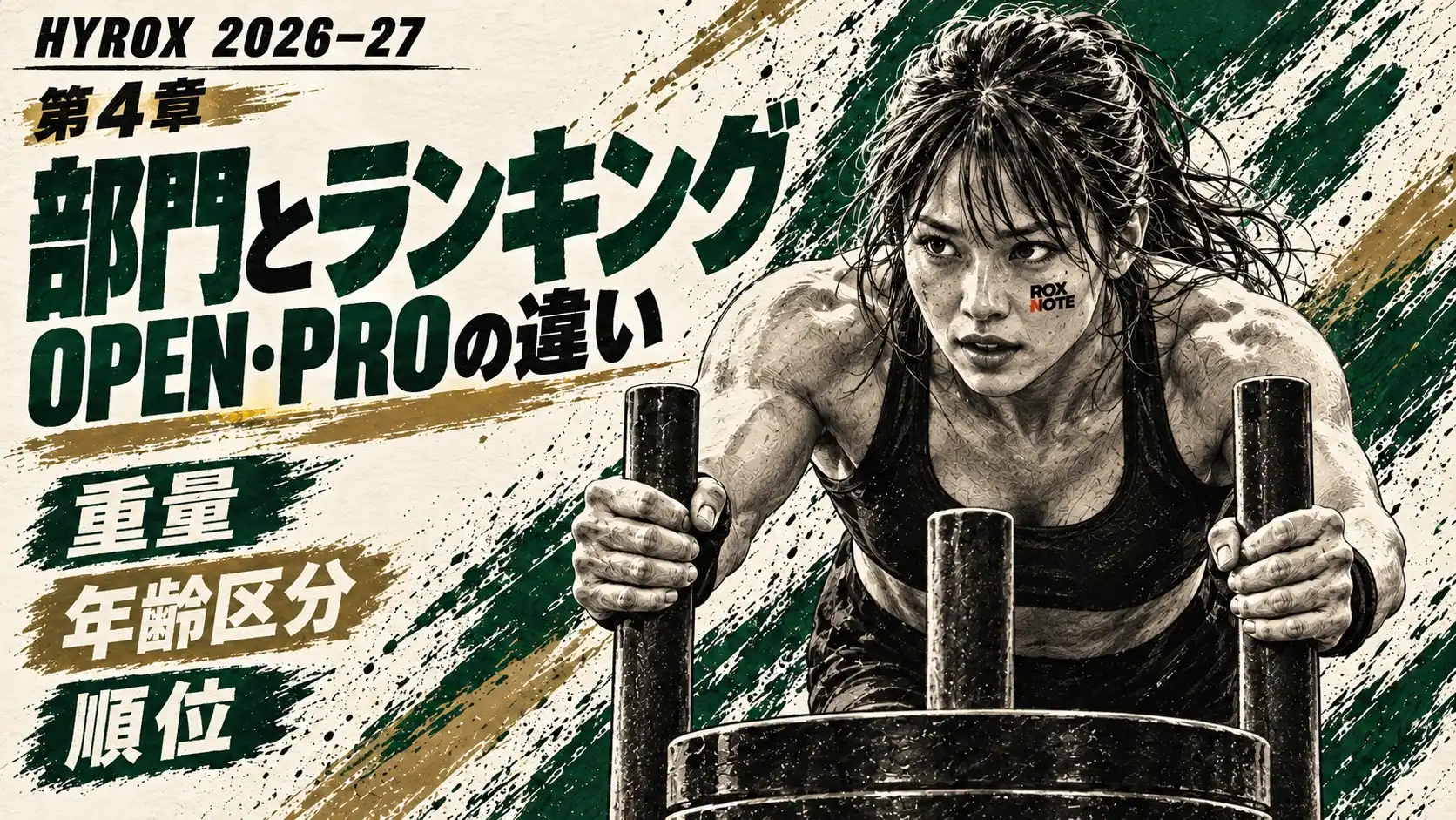 HYROXの部門とランキング|OPEN・PROの重量と年齢区分【2026–27】